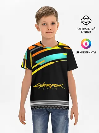 Детская базовая футболка / CyberPunk 2077