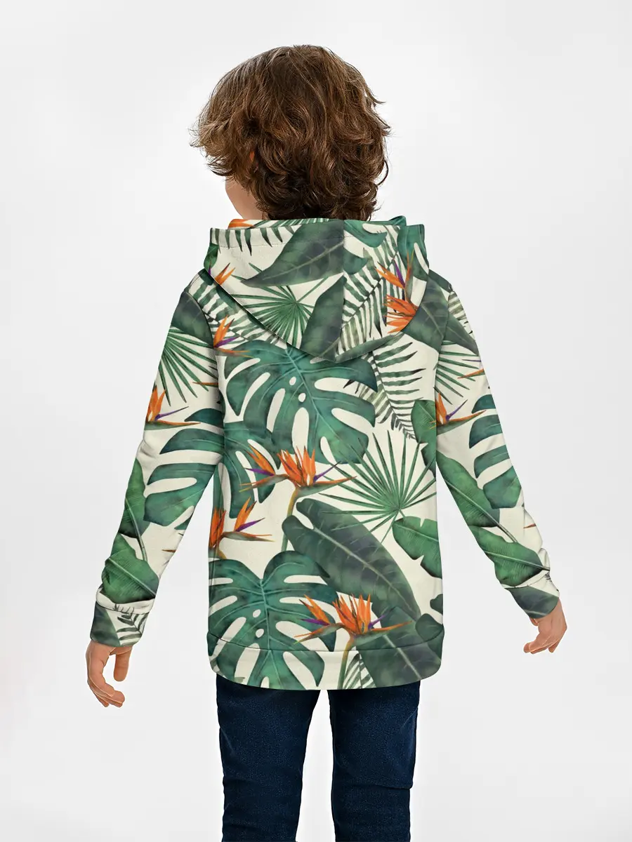 Детское худи / Тропический паттерн