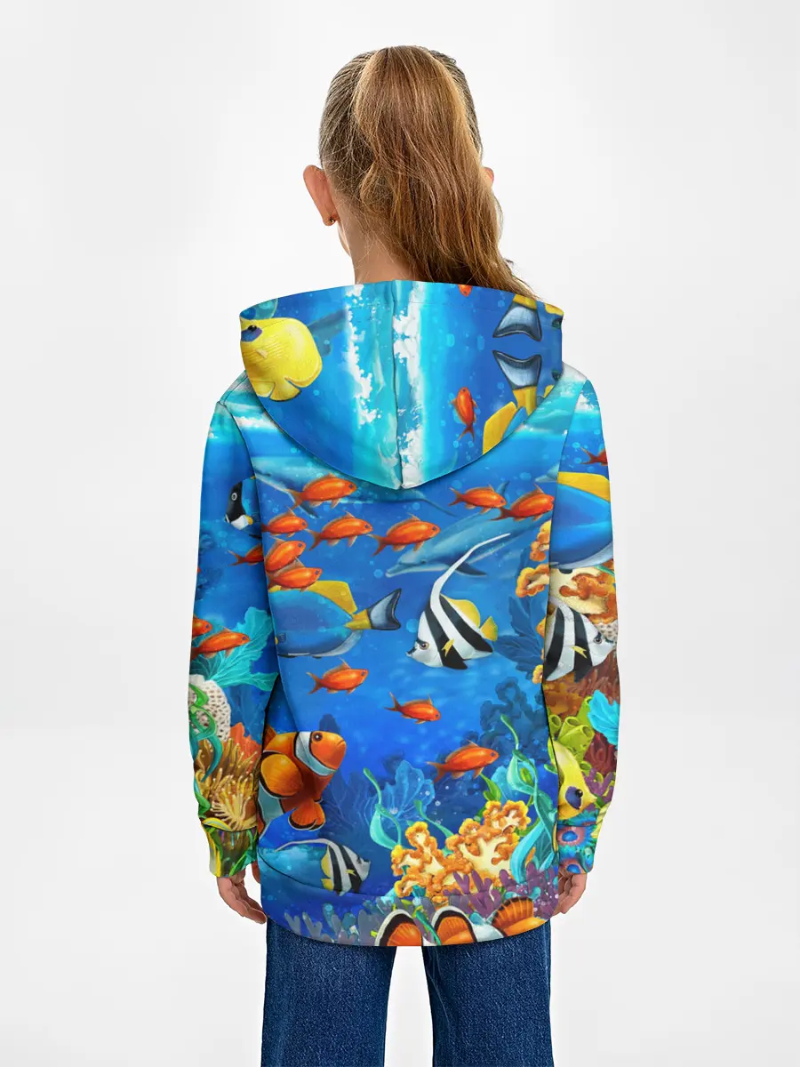 Детское худи / Коралловые рыбки