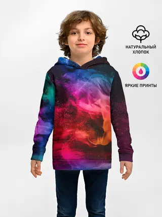 Детское худи / ЦВЕТНОЙ ДЫМ