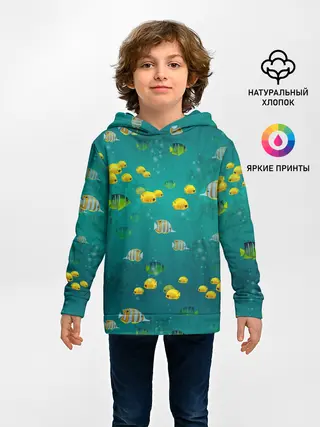Детское худи / Подводный мир. Рыбки