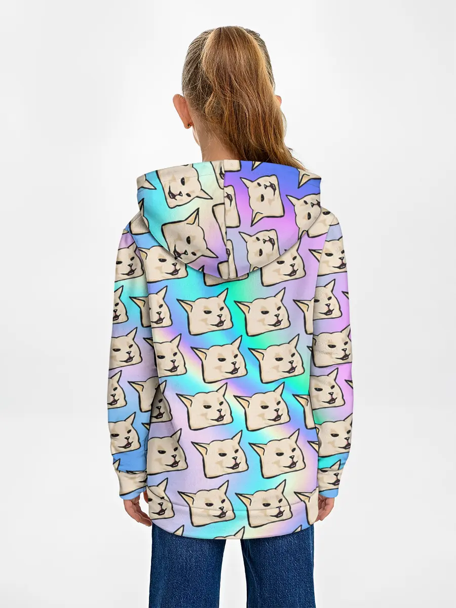 Детское худи / woman yelling at cat