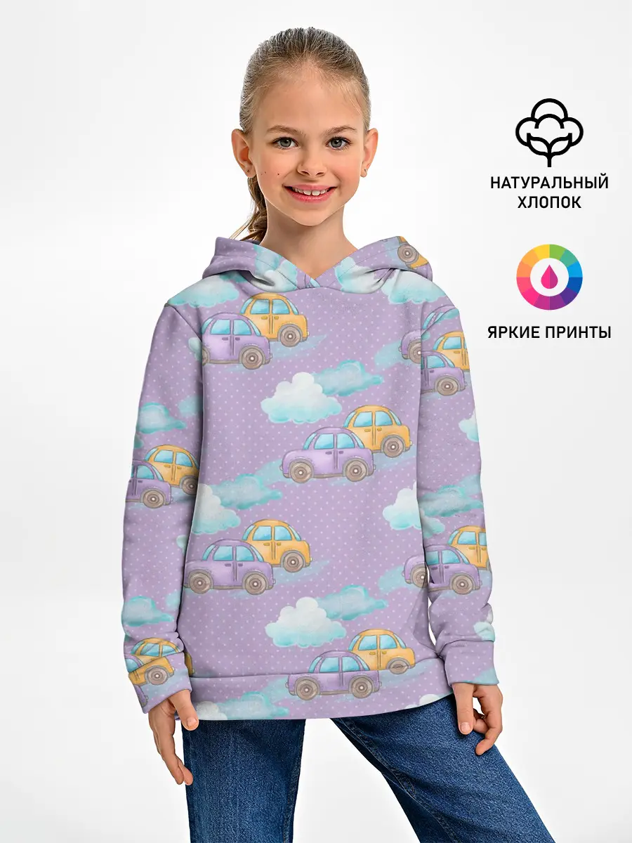 Детское худи / детские машинки
