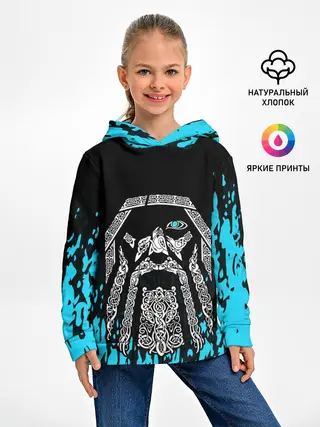 Детское худи / БОГ ОДИН | Узорное лицо