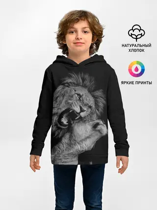 Детское худи / Лев и львица