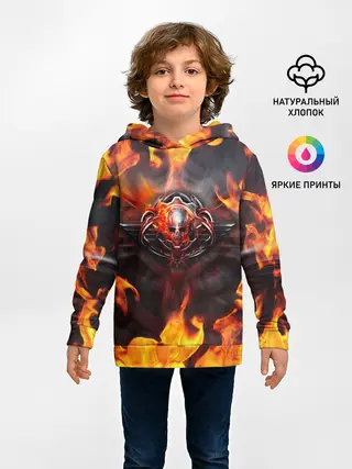 Детское худи / FIRE GEARS OF WAR | ПОСТЕР В ОГНЕ