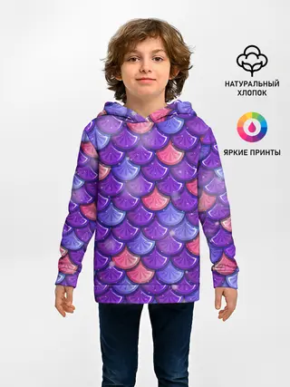 Детское худи / РУСАЛКА | ЧЕШУЯ