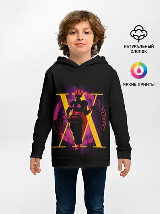 Детское худи / HH желтый на розовом