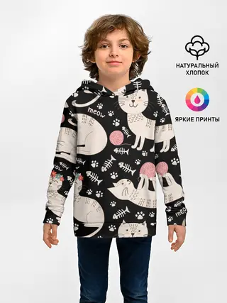 Детское худи / Милые кошечки