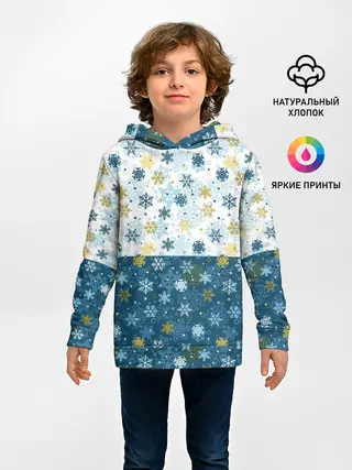 Детское худи / Падают Снежинки