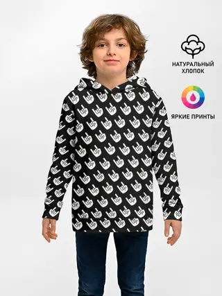 Детское худи / Паттерн Рок коза