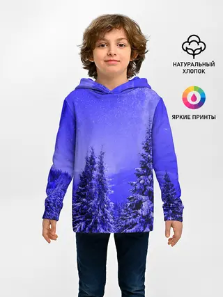 Детское худи / Зимний лес