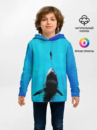 Детское худи / Акула на охоте