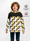 Детское худи / Черно-желтый геометрический