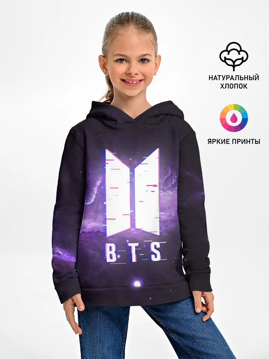 Детское худи / BTS SPACЕ 3D / БТС КОСМОС