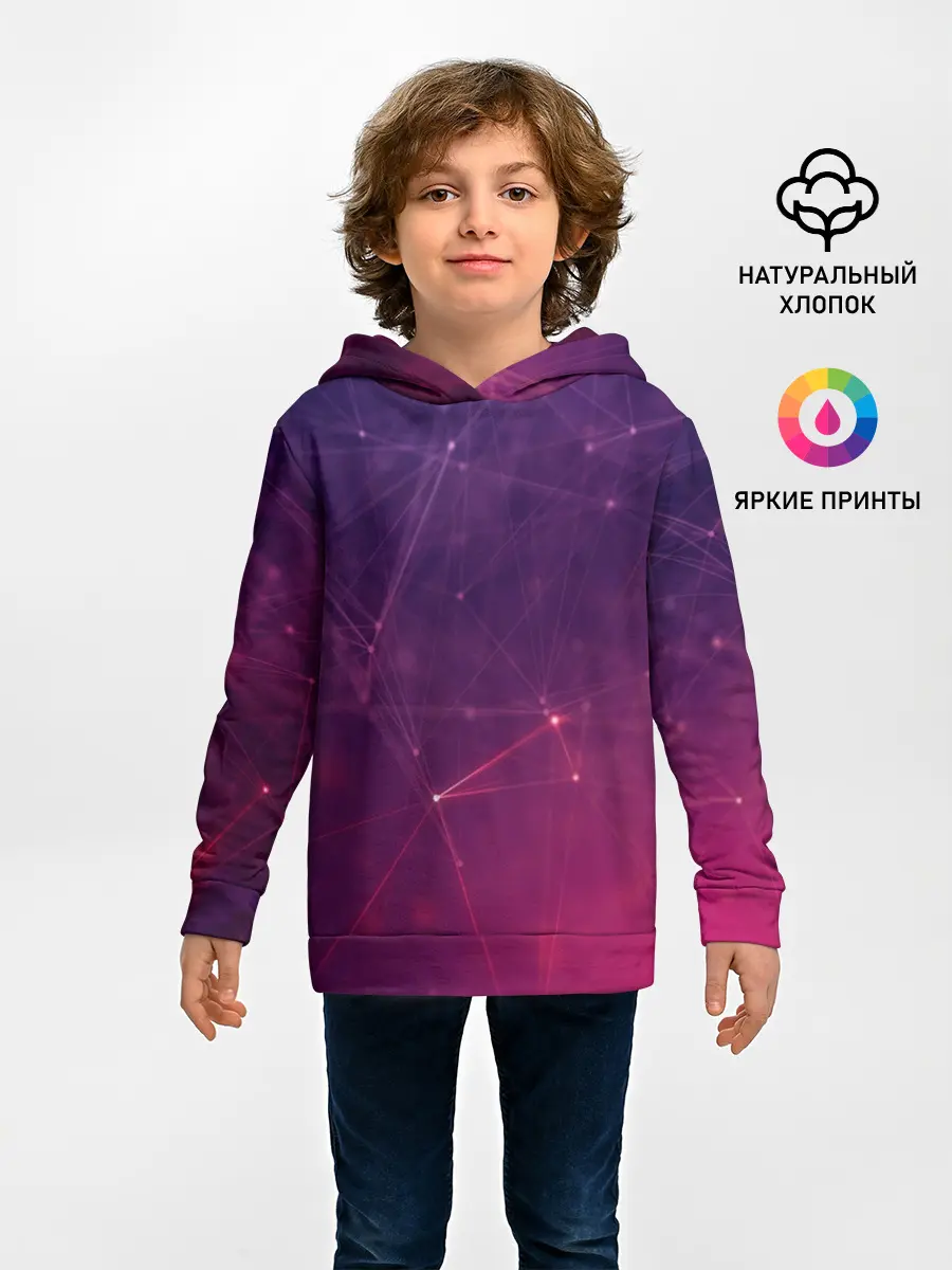 Детское худи / Космическая текстура