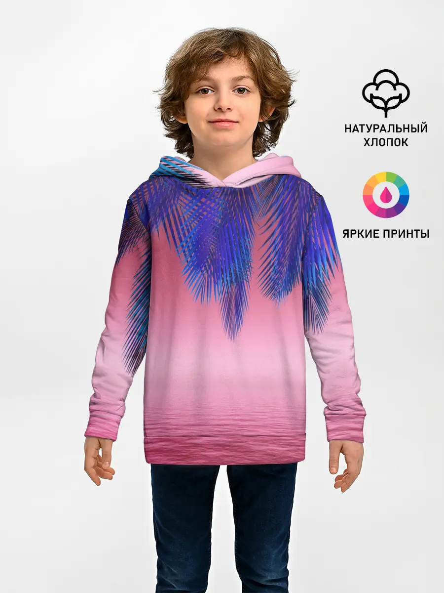 Детское худи / Неоновые Тропики