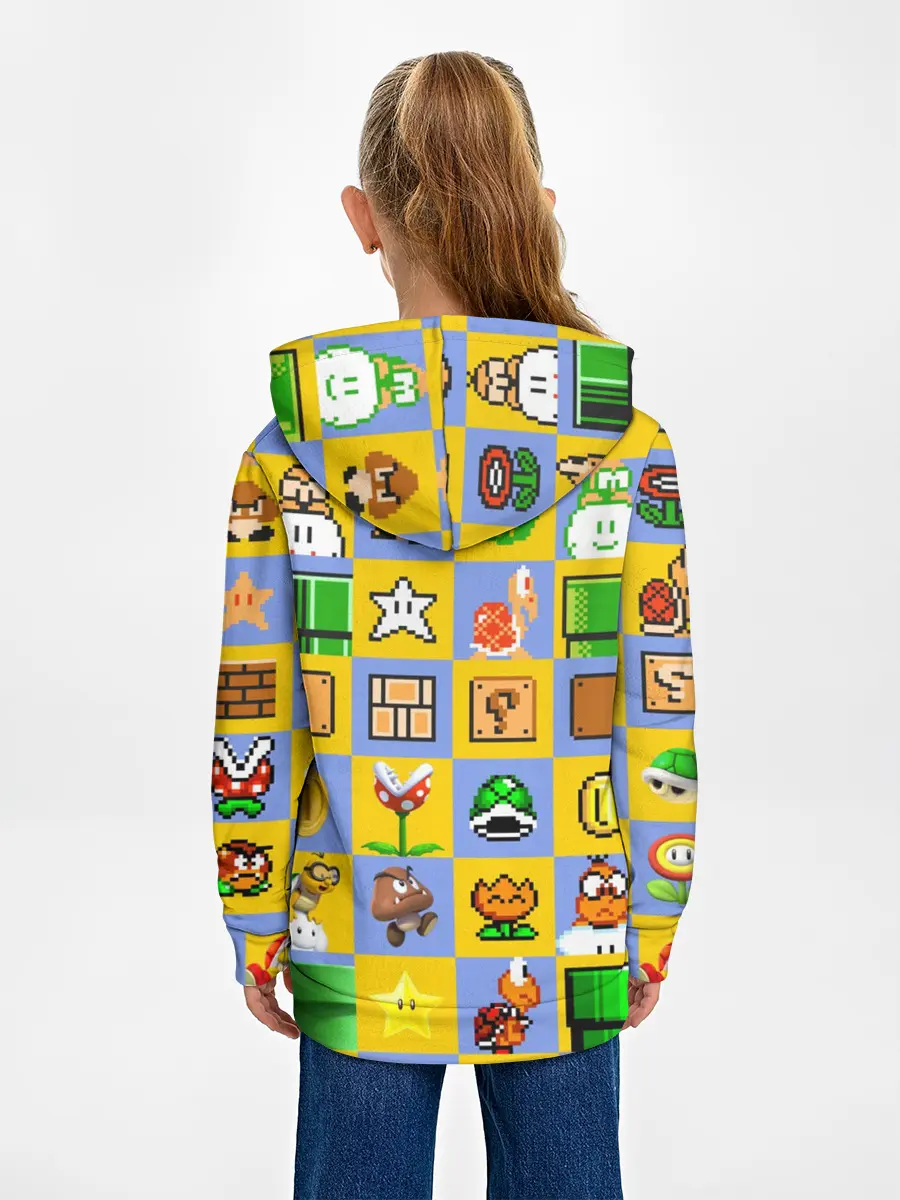 Детское худи / Super Mario Pop art