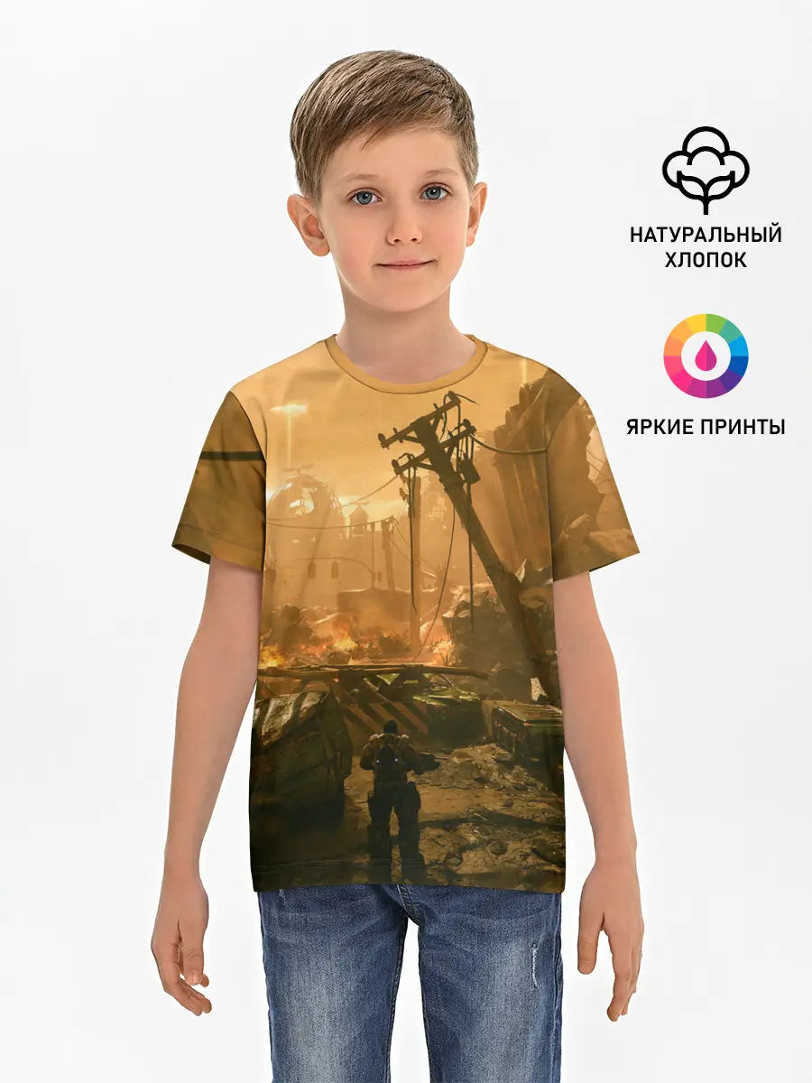 Детская базовая футболка / GEARS OF WAR | ШЕСТЕРЕНКИ