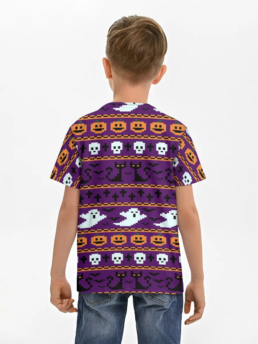 Детская базовая футболка / Хэллоуинский Свитер