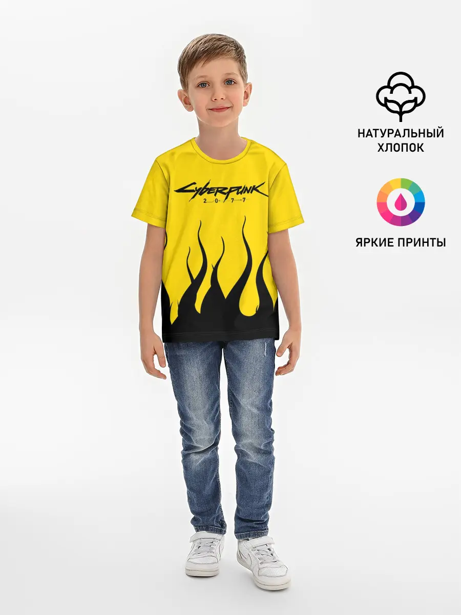 Детская базовая футболка / CYBERPUNK 2077