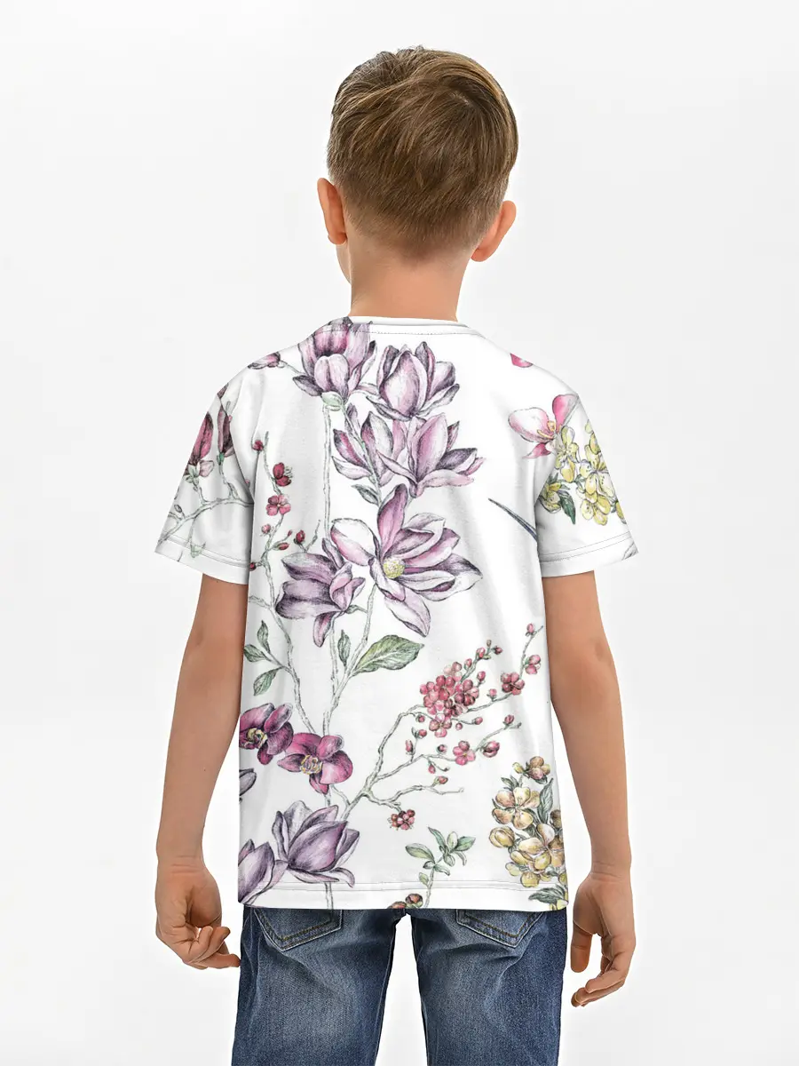 Детская базовая футболка / Колибри