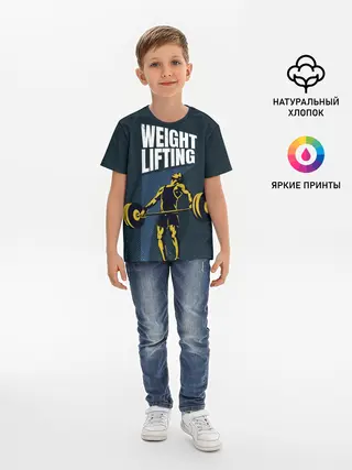 Детская базовая футболка / Wheight lifting
