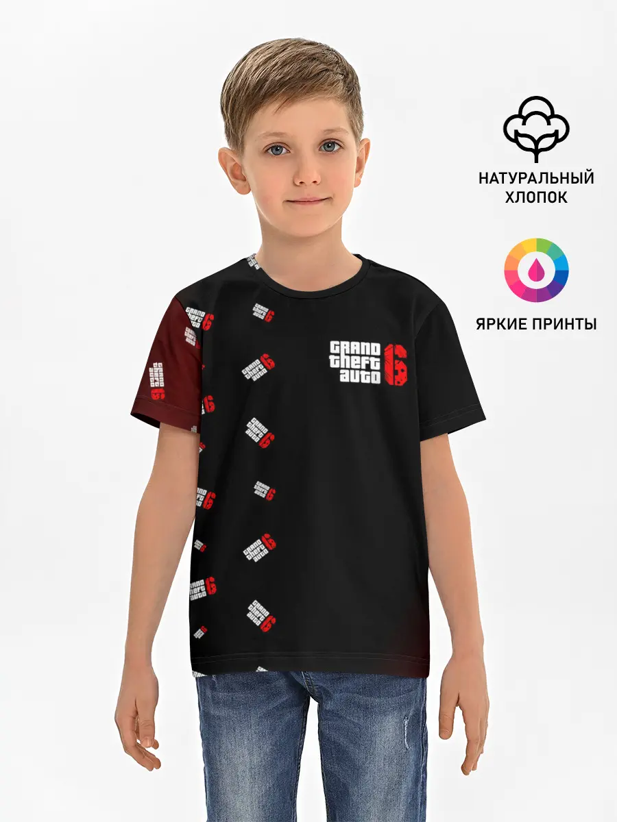 Детская базовая футболка / ГТА 6 - Соты