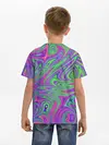 Детская базовая футболка / Неоновый абстрактный узор