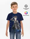 Детская базовая футболка / Черный мечник Кирито