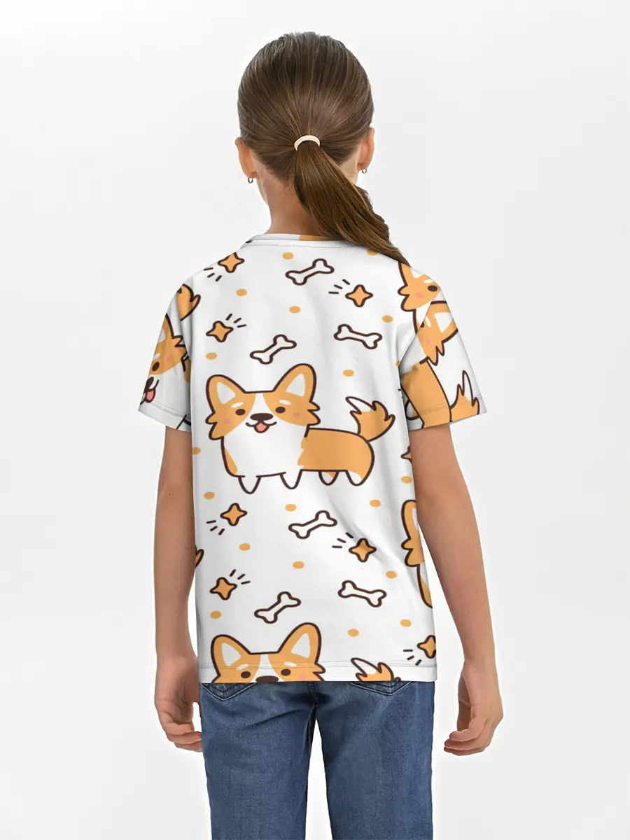 Детская базовая футболка / Корги