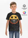 Детская базовая футболка / Смайлик на черепе