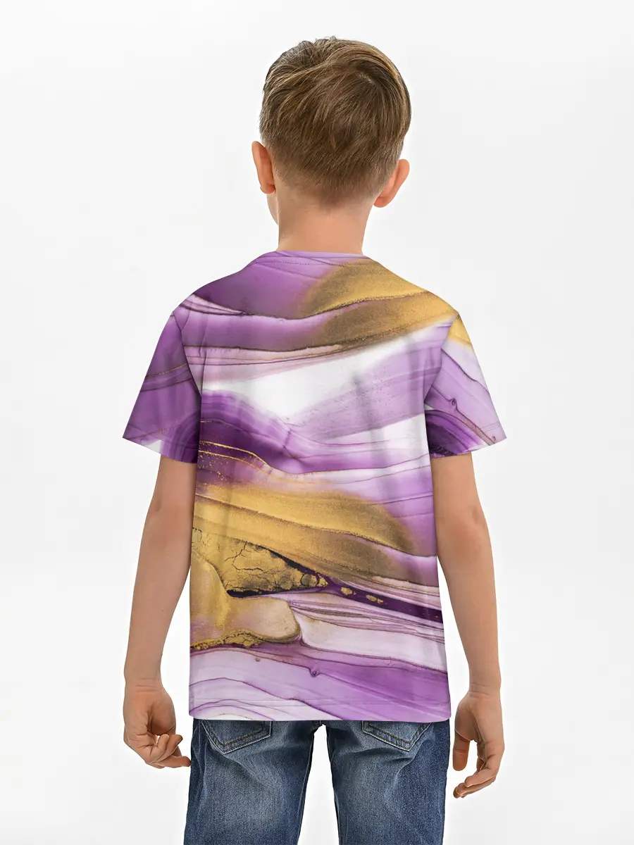 Детская базовая футболка / Наслоение красок