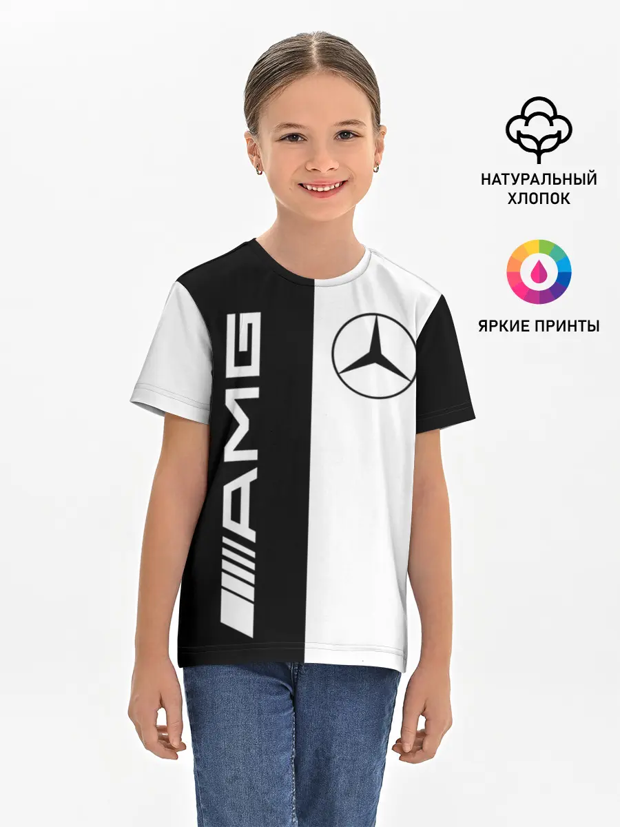 Детская базовая футболка / MERCEDES AMG | МЕРСЕДЕС