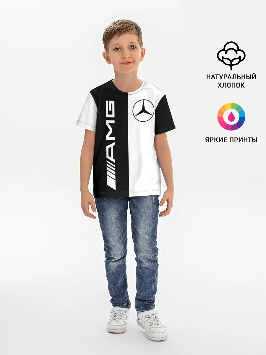 Детская базовая футболка / MERCEDES AMG | МЕРСЕДЕС