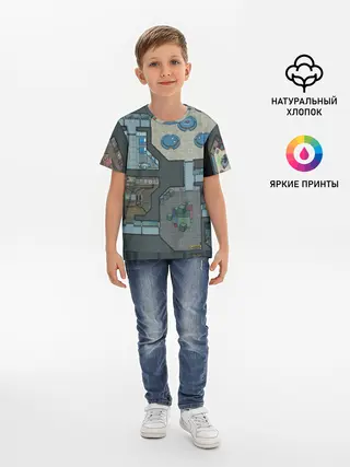 Детская базовая футболка / AMONG US - КАРТА