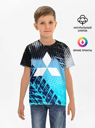 Детская базовая футболка / Mitsubishi sport auto motors