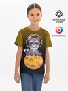 Детская базовая футболка / ЕНОТ АСТРОНАВТ | ЛУННЫЙ ЕНОТ