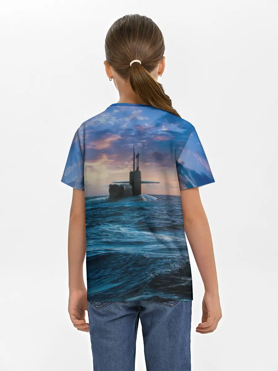 Детская базовая футболка / Подводная лодка