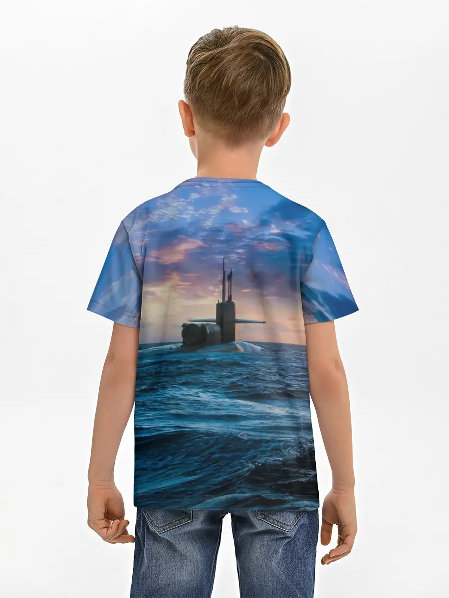 Детская базовая футболка / Подводная лодка