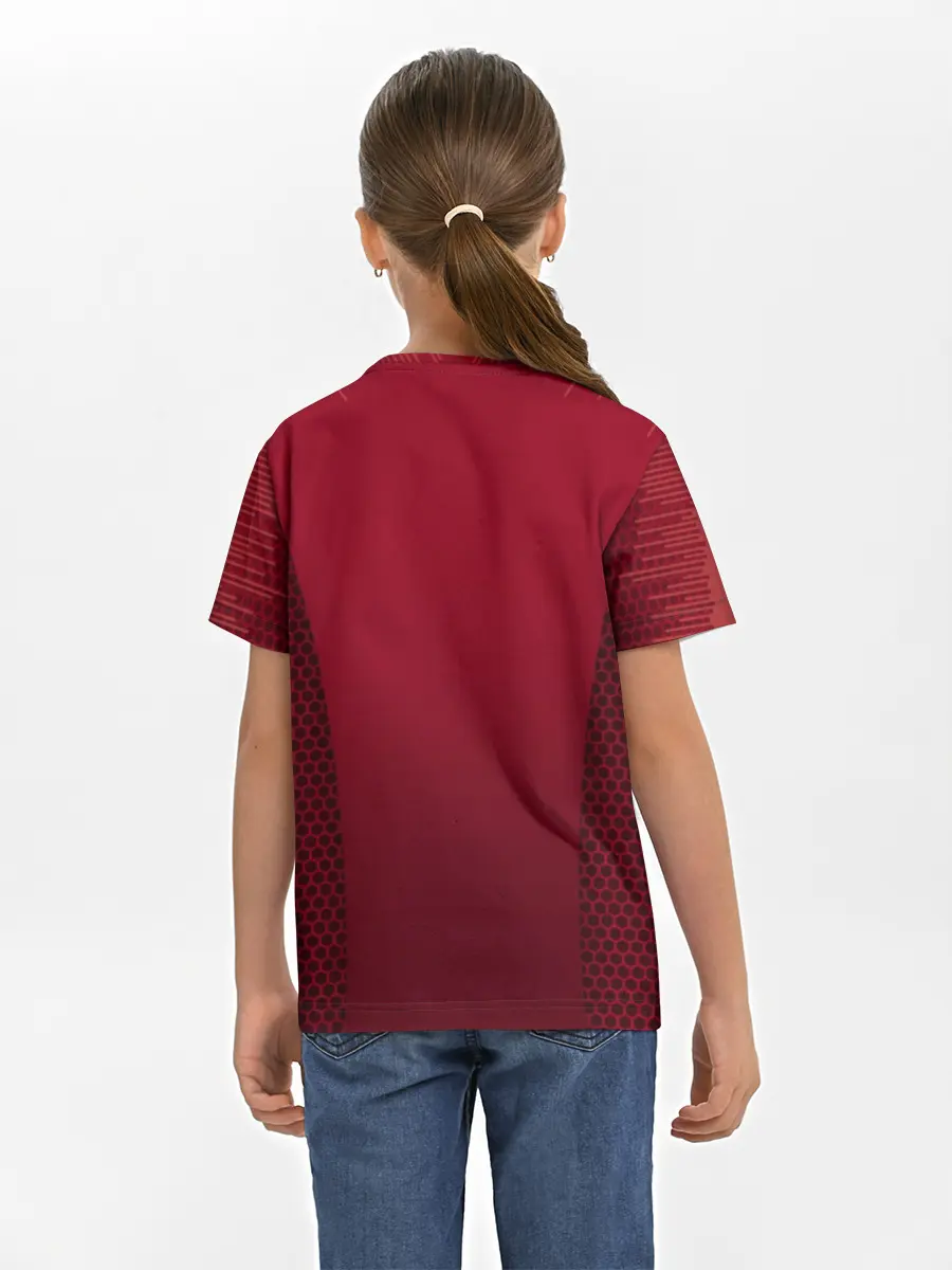 Детская базовая футболка / Португалия форма с сеткой