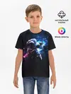 Детская базовая футболка / В космосе