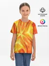 Детская базовая футболка / Желто-оранжевая абстракция