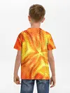 Детская базовая футболка / Желто-оранжевая абстракция