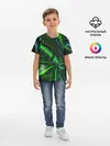 Детская базовая футболка / DIGITAL NEON GREEN