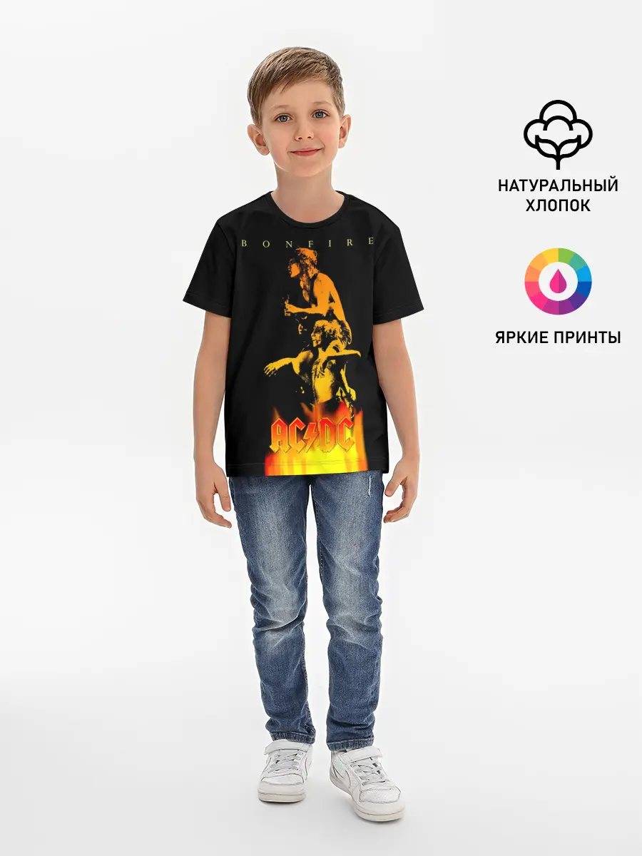 Детская базовая футболка / Bonfire AC/DC