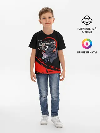 Детская базовая футболка / Незуко Камадо Kimetsu no Yaiba