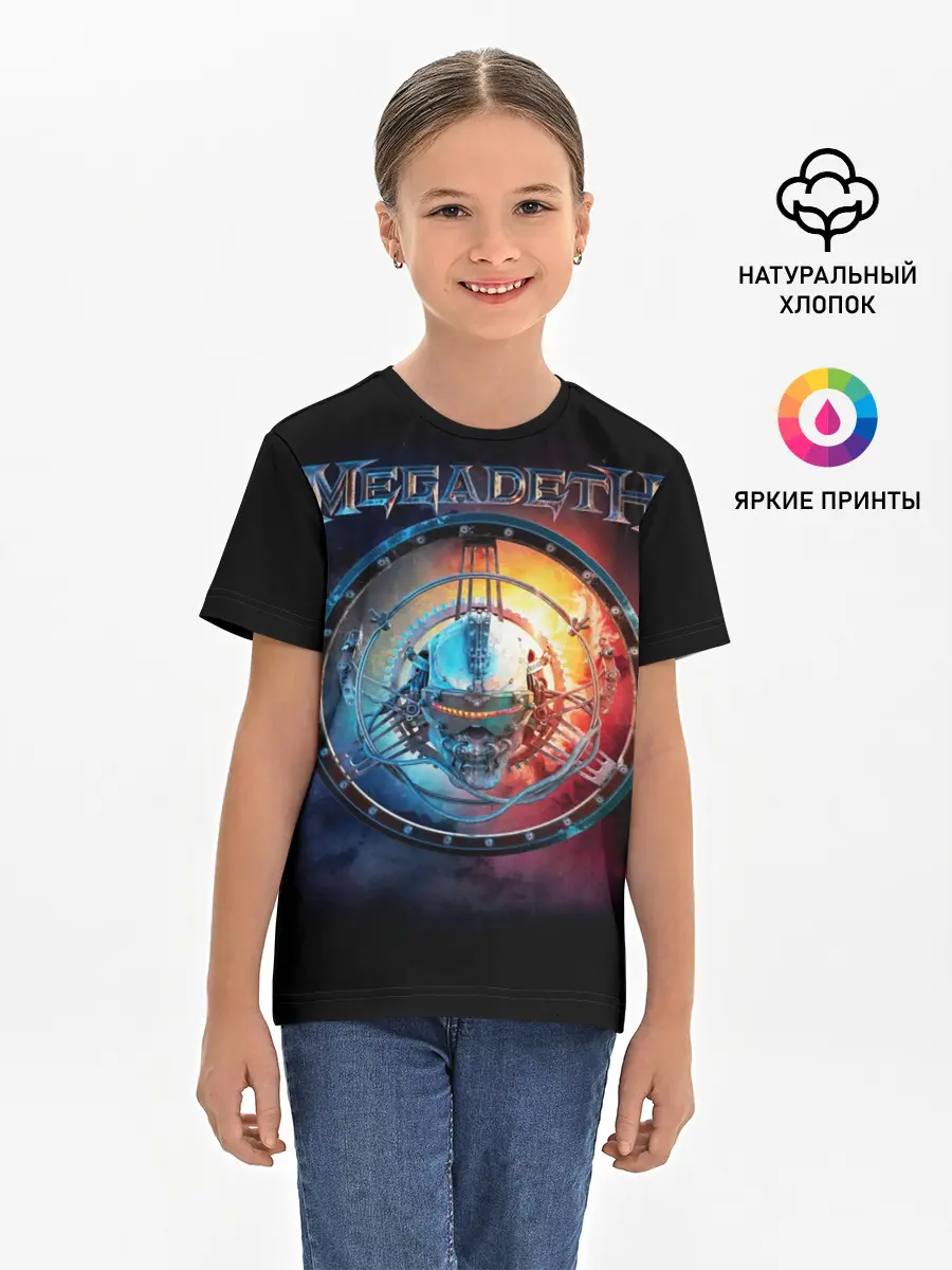 Детская базовая футболка / Megadeth, Super Collider
