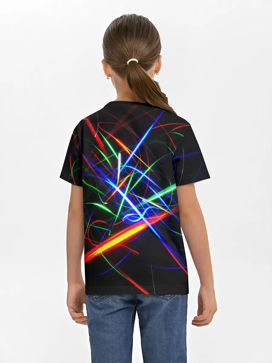 Детская базовая футболка / ФРАКТАЛЬНЫЕ ИСКРЫ