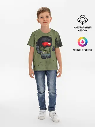 Детская базовая футболка / AMONG US & CALL OF DUTY